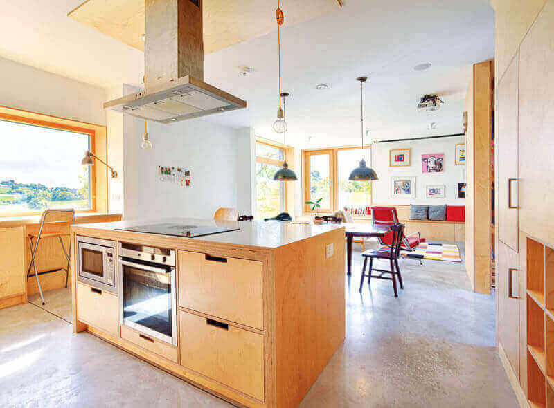 A clean kitchen.