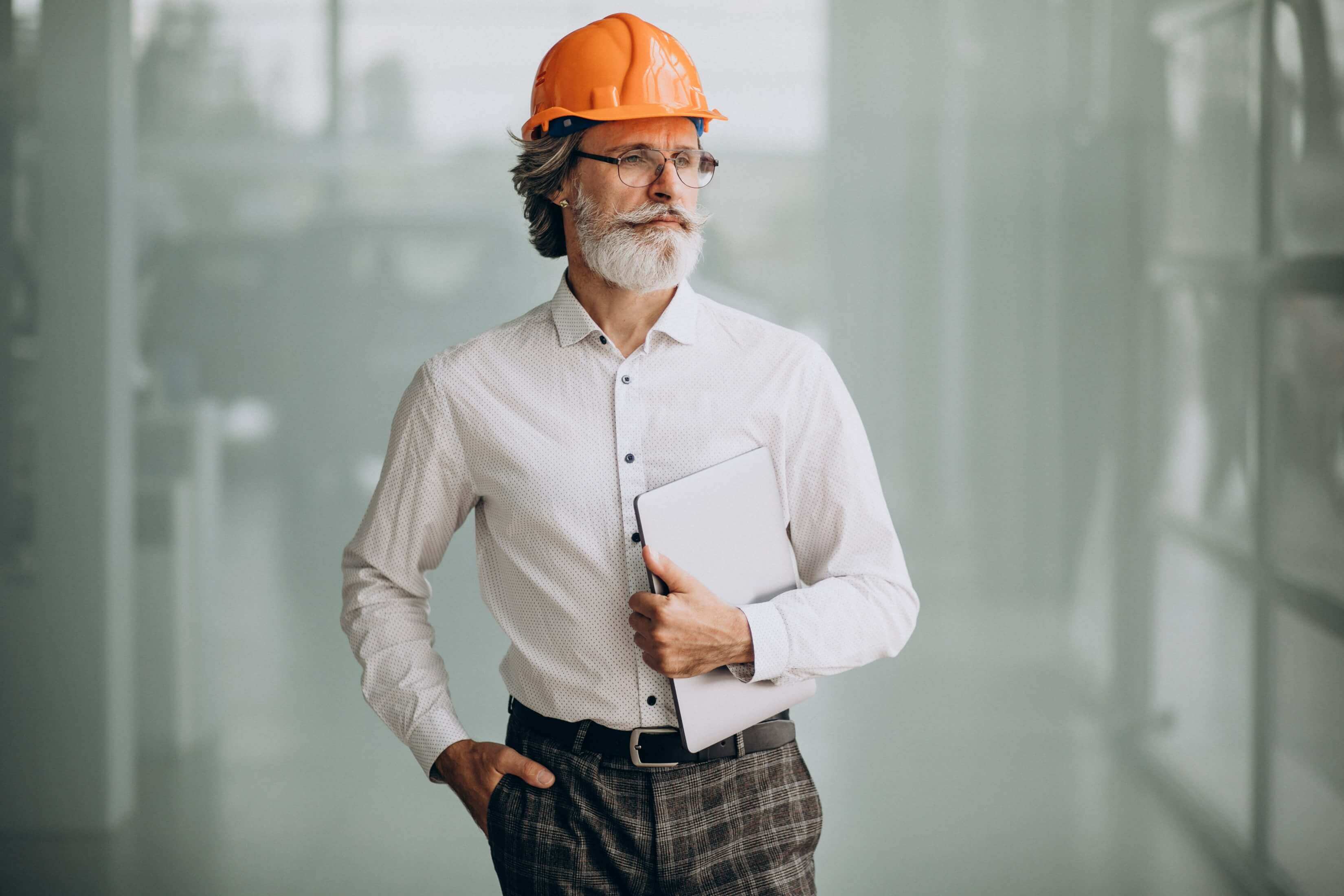 Another man in a business suit in an office